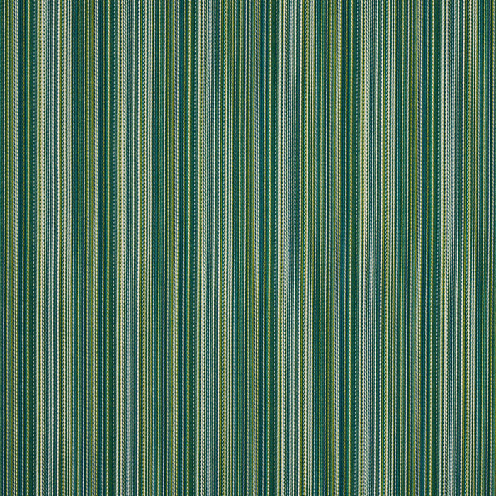 Schumacher Fino Stripe Indoor/Outdoor Green Fabric Sample 81071
