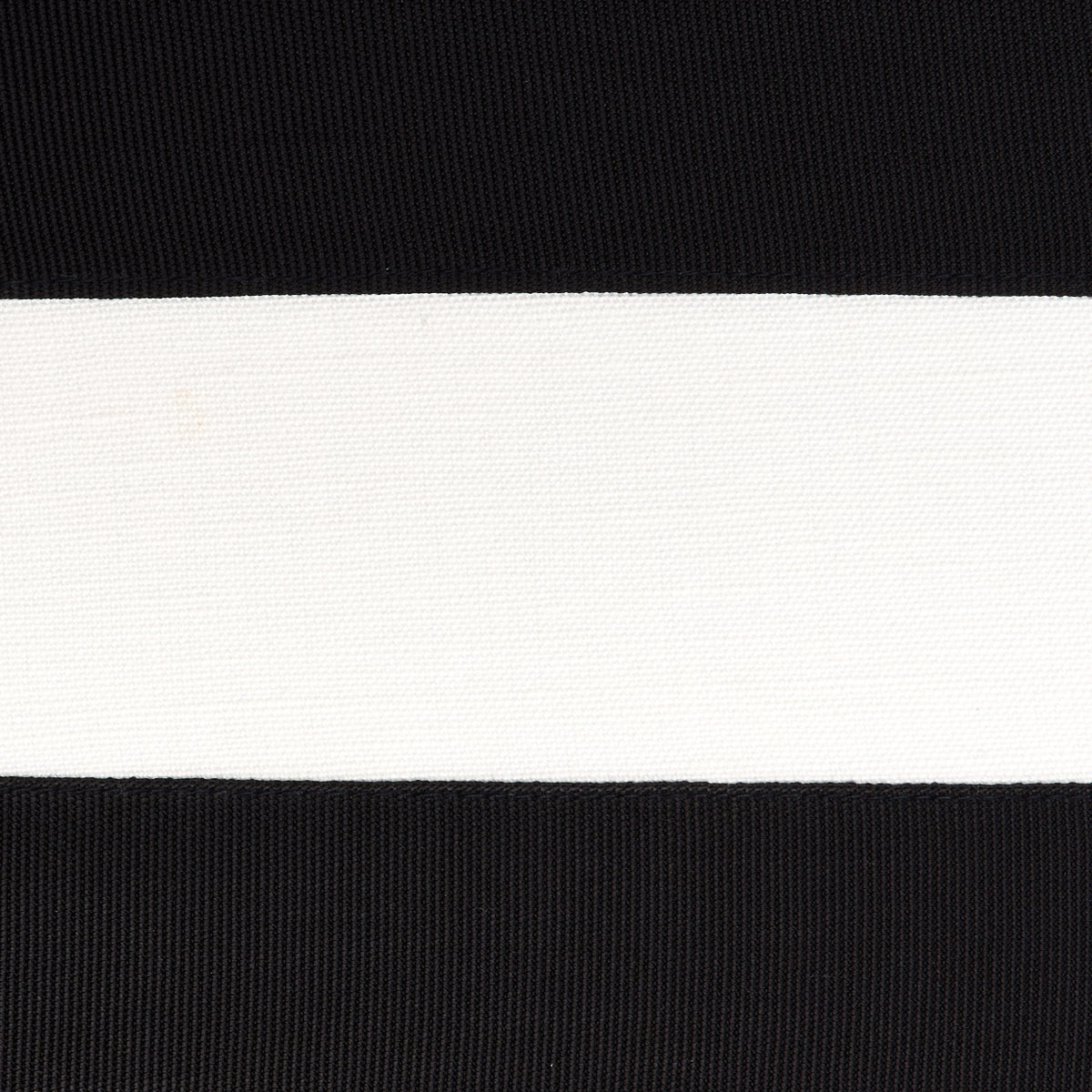 Schumacher Ribbon Applique Panel Black On Ivory Fabric 81142
