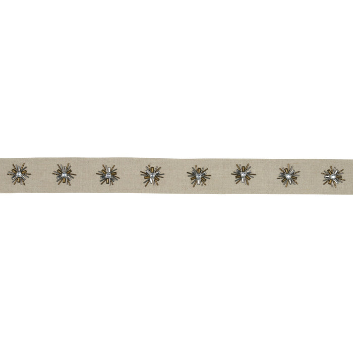 Schumacher Constellation Beaded Tape Linen Trim 81190