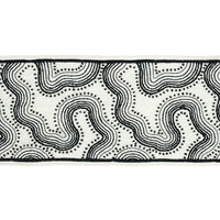 Schumacher Topo Beaded Tape Black & White Trim 81220