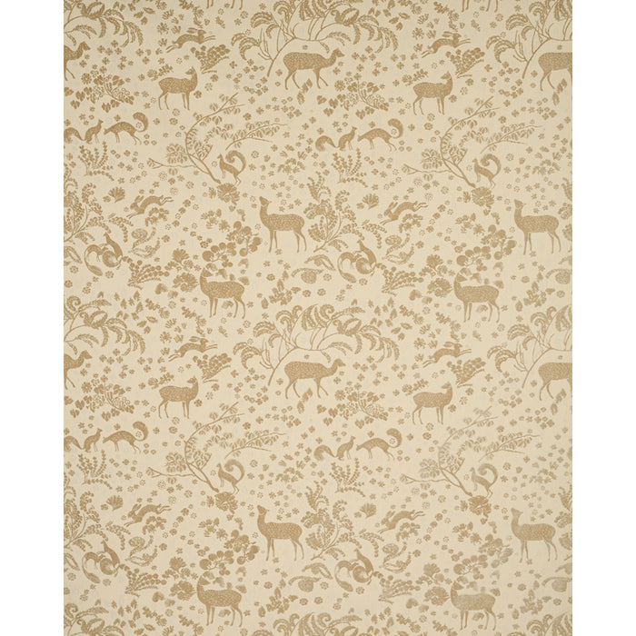 Schumacher Arbor Forest Champagne Fabric Sample 81311