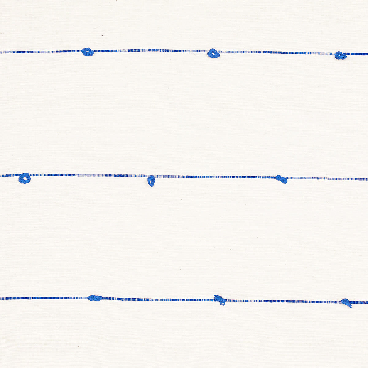 Schumacher Globo Knotted Handwoven Royal Blue Fabric Sample 81380