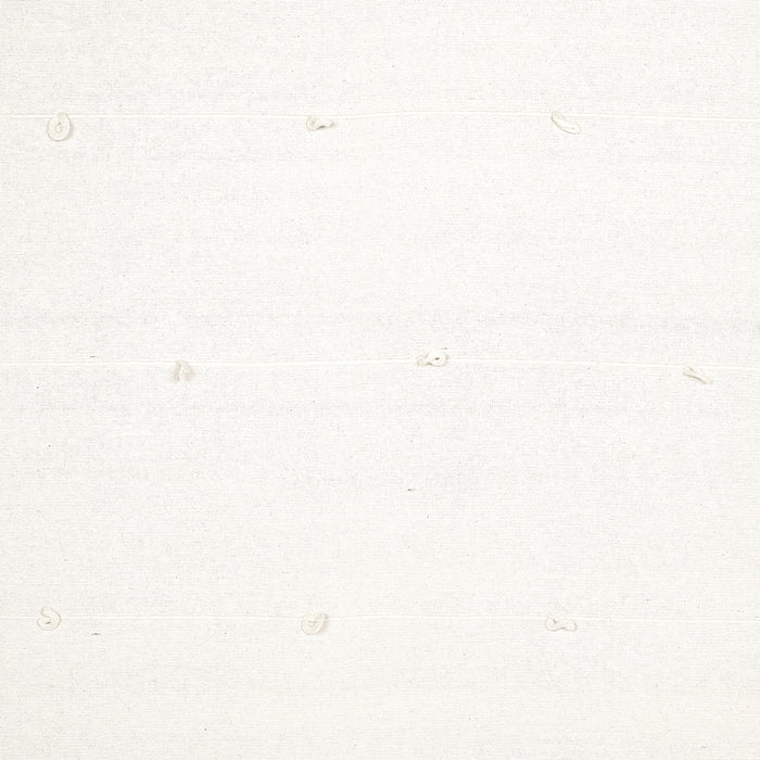 Schumacher Globo Knotted Handwoven White Fabric 81382