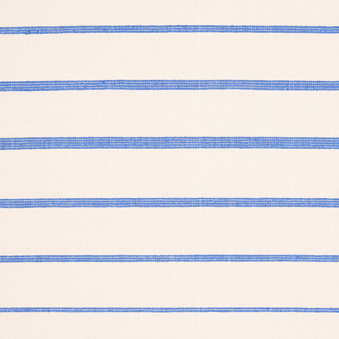 Schumacher Cambaya Handwoven Stripe Blue Fabric Sample 81391