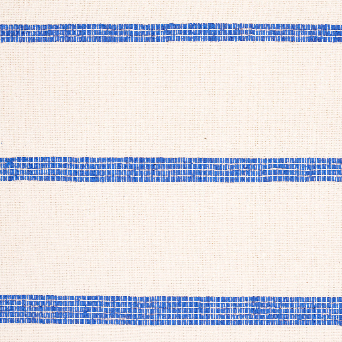 Schumacher Cambaya Handwoven Stripe Blue Fabric Sample 81391