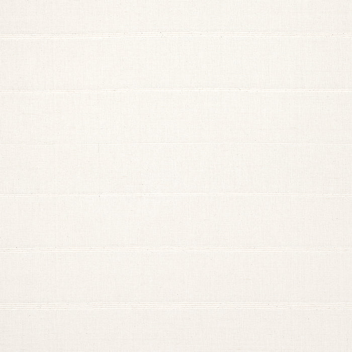 Schumacher Cambaya Handwoven Stripe White Fabric Sample 81392