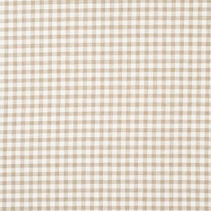 Schumacher Martina Plaid Indoor/Outdoor Natural Fabric 81412