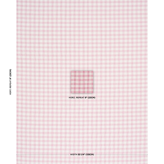 Schumacher Martina Plaid Indoor/Outdoor Pink Fabric 81414