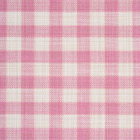 Schumacher Martina Plaid Indoor/Outdoor Pink Fabric 81414