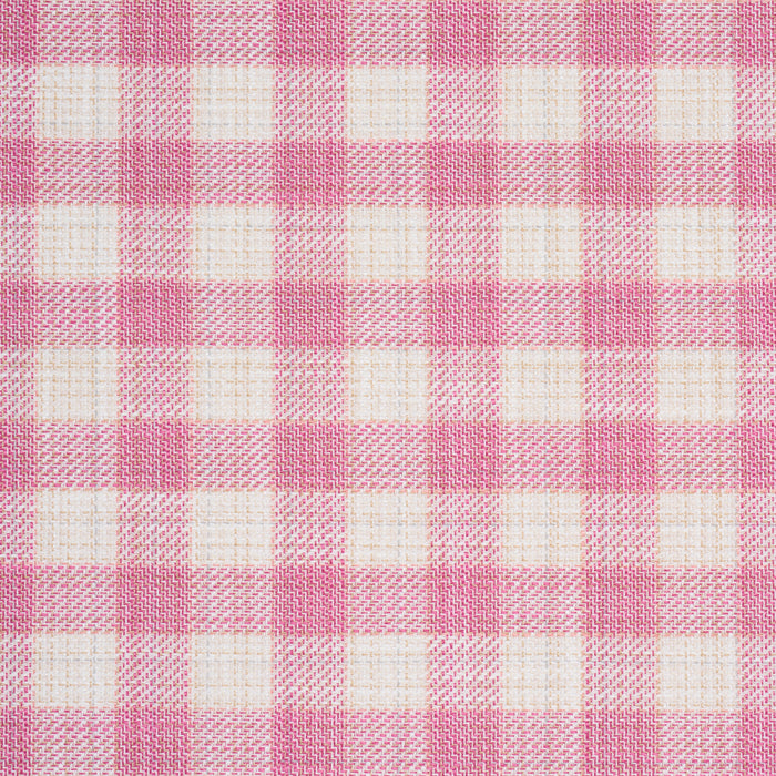 Schumacher Martina Plaid Indoor/Outdoor Pink Fabric 81414
