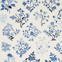 Schumacher Raleigh Crewel Embroidery Cornflower Fabric 81431