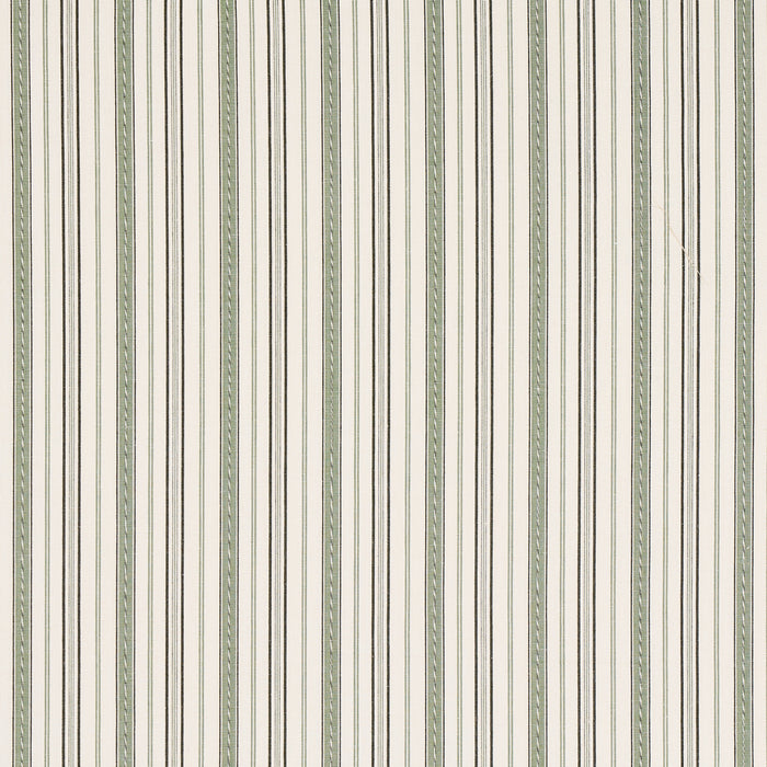 Schumacher Lightfoot Stripe Moss Fabric 81442