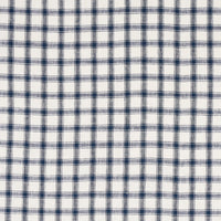 Schumacher Crawford Linen Check Indigo Fabric 81451