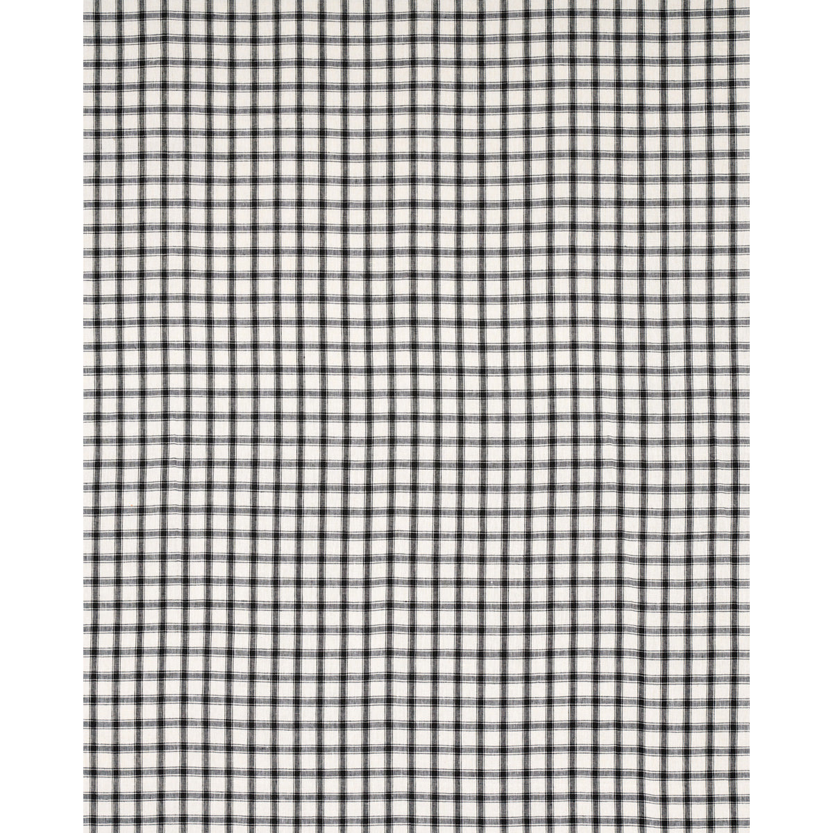Schumacher Crawford Linen Check Basalt Fabric 81452