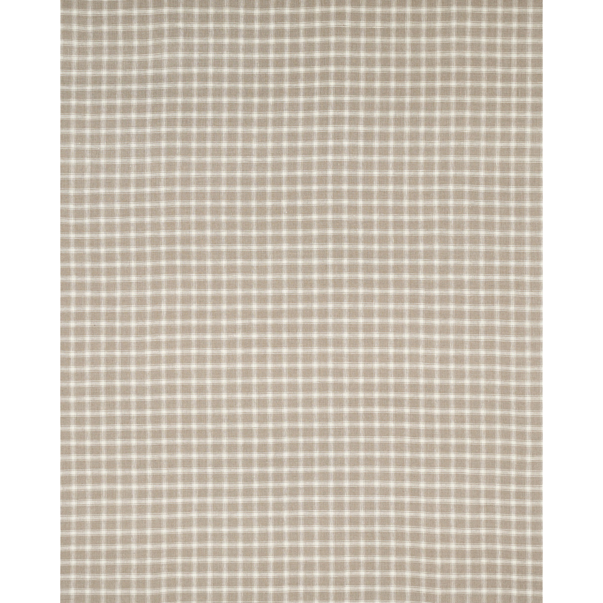 Schumacher Crawford Linen Check Flax Fabric Sample 81453