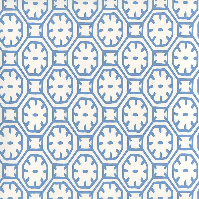 China Seas Ceylon Batik Medium Blue Wallpaper Sample 8150WP-04