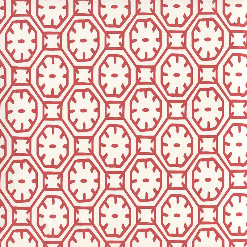 China Seas Ceylon Batik Red Wallpaper Sample 8150WP-09