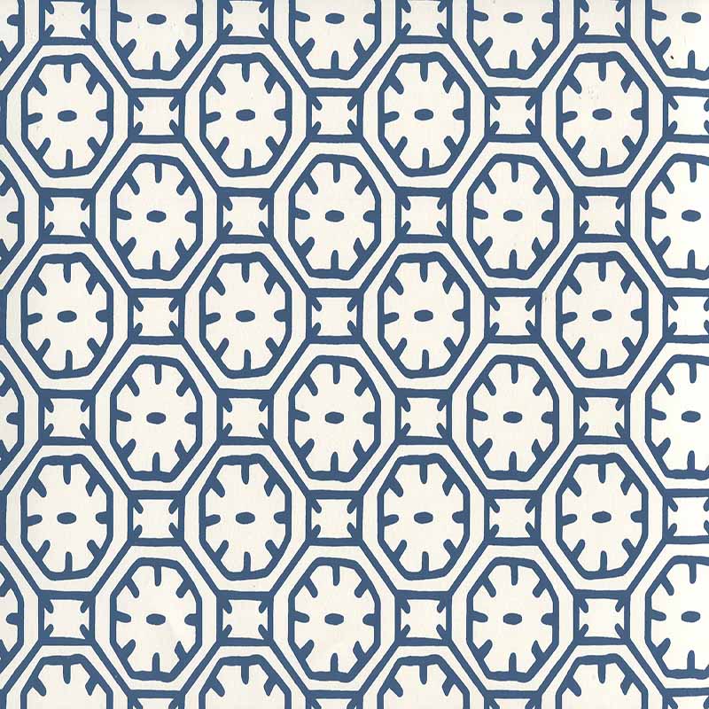 China Seas Ceylon Batik Navy Wallpaper Sample 8150WP-10
