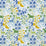 Schumacher Lupita Embroidery Green & Blue Fabric Sample 81521
