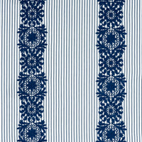 Schumacher Joelle Stripe Blue Fabric 81541