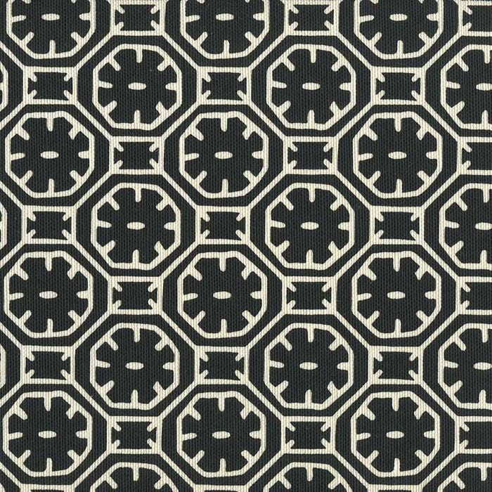 China Seas Ceylon Batik Reverse Black Fabric Sample 8155-11
