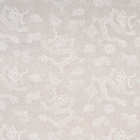 Schumacher Dragon Embroidery Ivory On Natural Fabric 81551