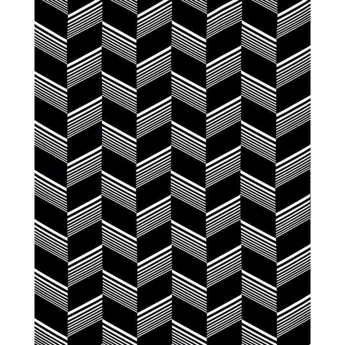 Schumacher Jessie Cut Velvet Black & White Fabric Sample 81573