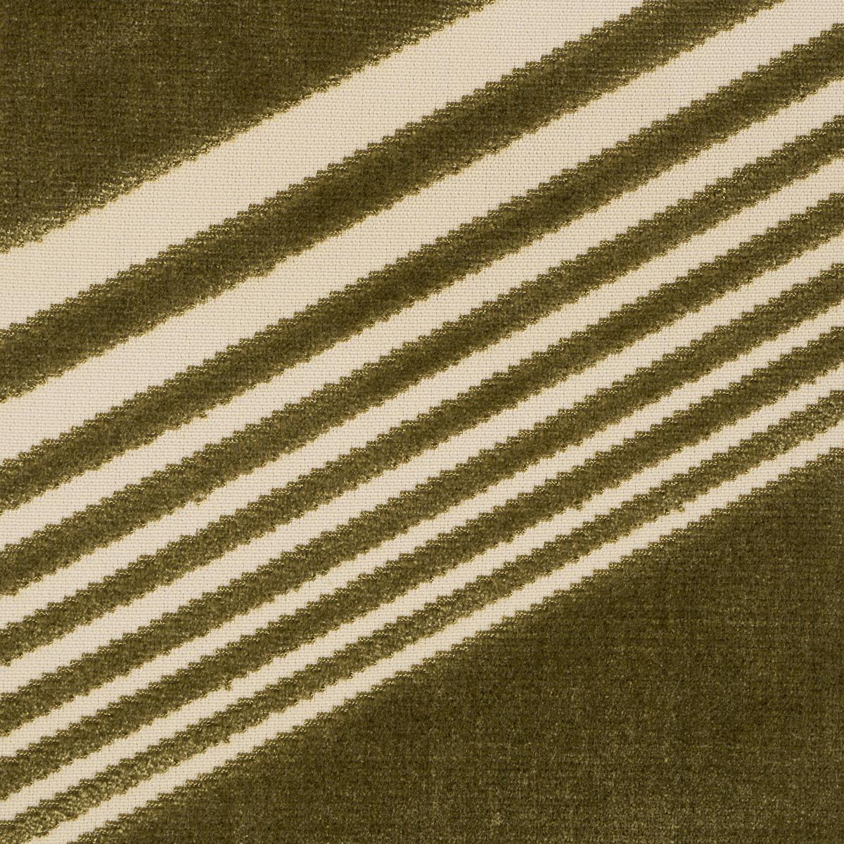 Schumacher Jessie Cut Velvet Olive Fabric Sample 81574