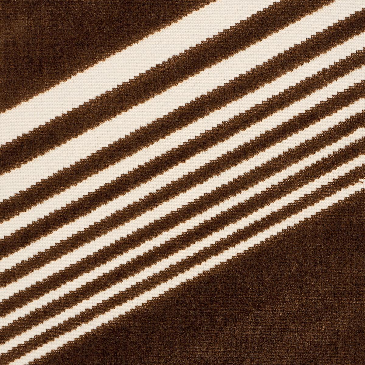 Schumacher Jessie Cut Velvet Sable Fabric Sample 81575