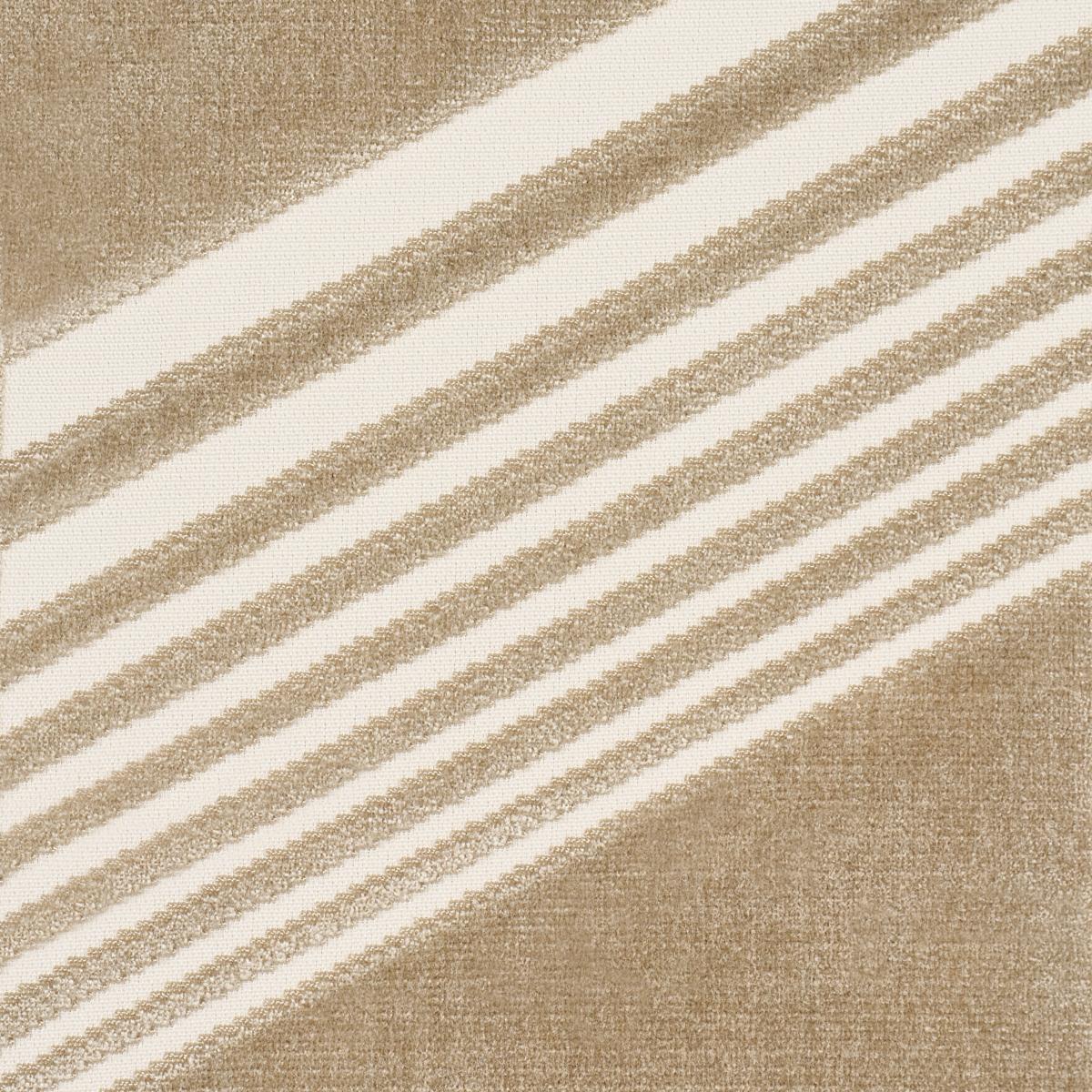 Schumacher Jessie Cut Velvet Sand Fabric Sample 81576