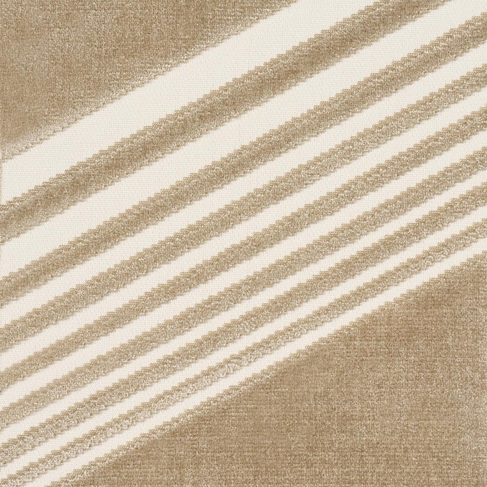 Schumacher Jessie Cut Velvet Sand Fabric Sample 81576
