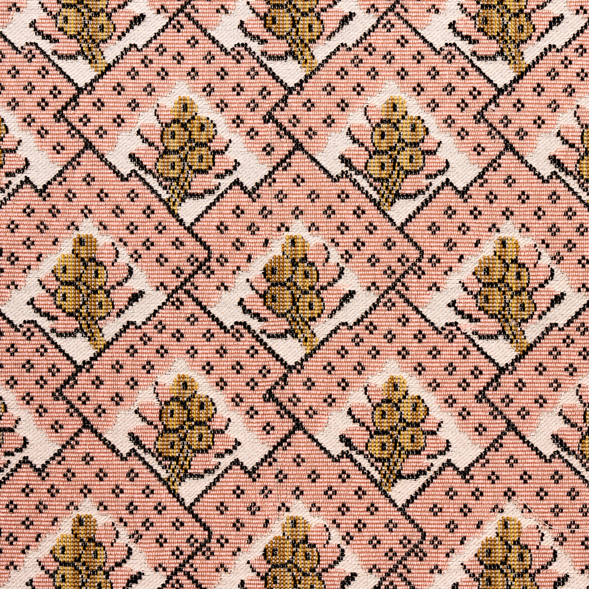 Schumacher Blair Silk Epingle Wythe Rose 81600 Fabric | 40% Off (Samples)