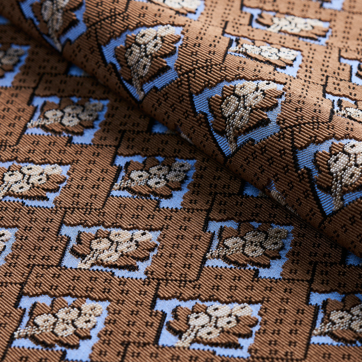 Schumacher Blair Silk Epingle Charlton Brown 81601 Fabric | 40% Off ...