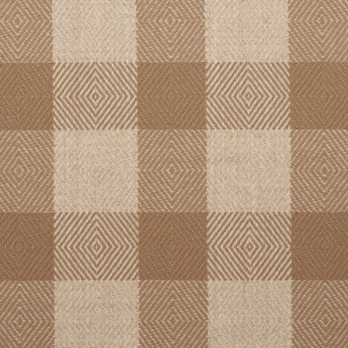 Schumacher Galt Wool Check Coffee Fabric 81611