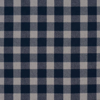 Schumacher Galt Wool Check Indigo Fabric 81615