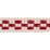 Schumacher Crawford Check Tape Narrow Cornwallis Red Trim 81621