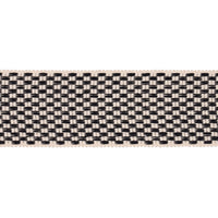 Schumacher Crawford Check Tape Wide Basalt Trim 81643