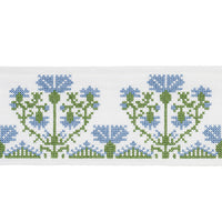 Schumacher Custis Embroidered Tape Chesapeake Trim 81661