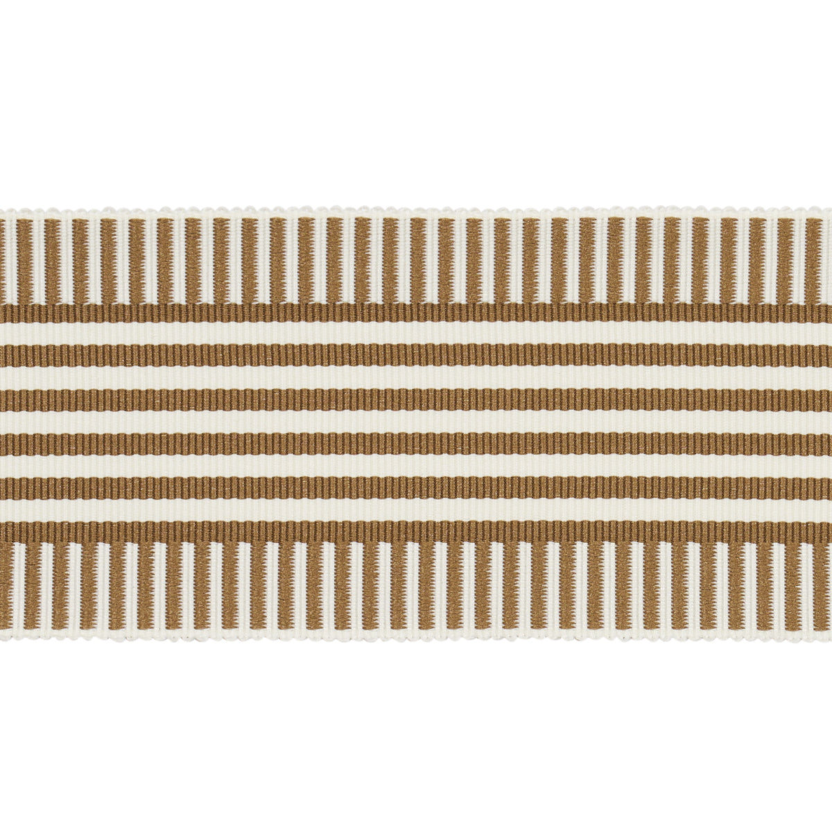 Schumacher Keket Stripe Tape Camel Trim Sample 81691