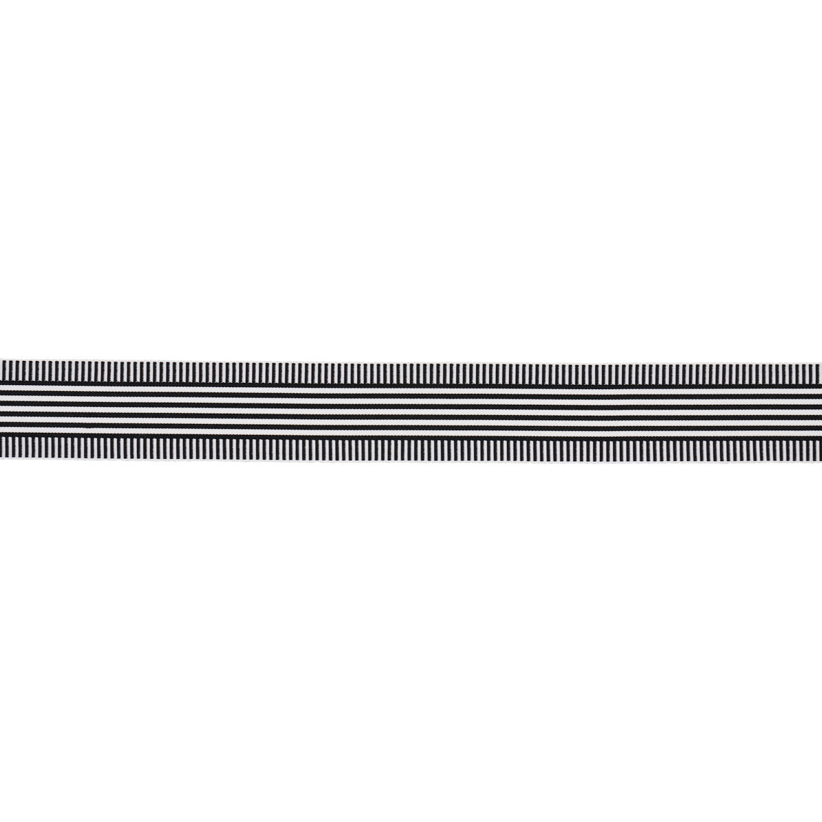 Schumacher Keket Stripe Tape Black Trim Sample 81692
