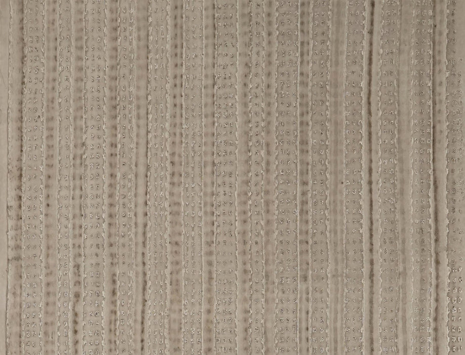 Jim Thompson Glazed Stripe  Aged Silver Wallpaper Sample JT021060001