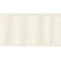 Schumacher Botticelli Silk Ruffle Trim Bone Trim 81790