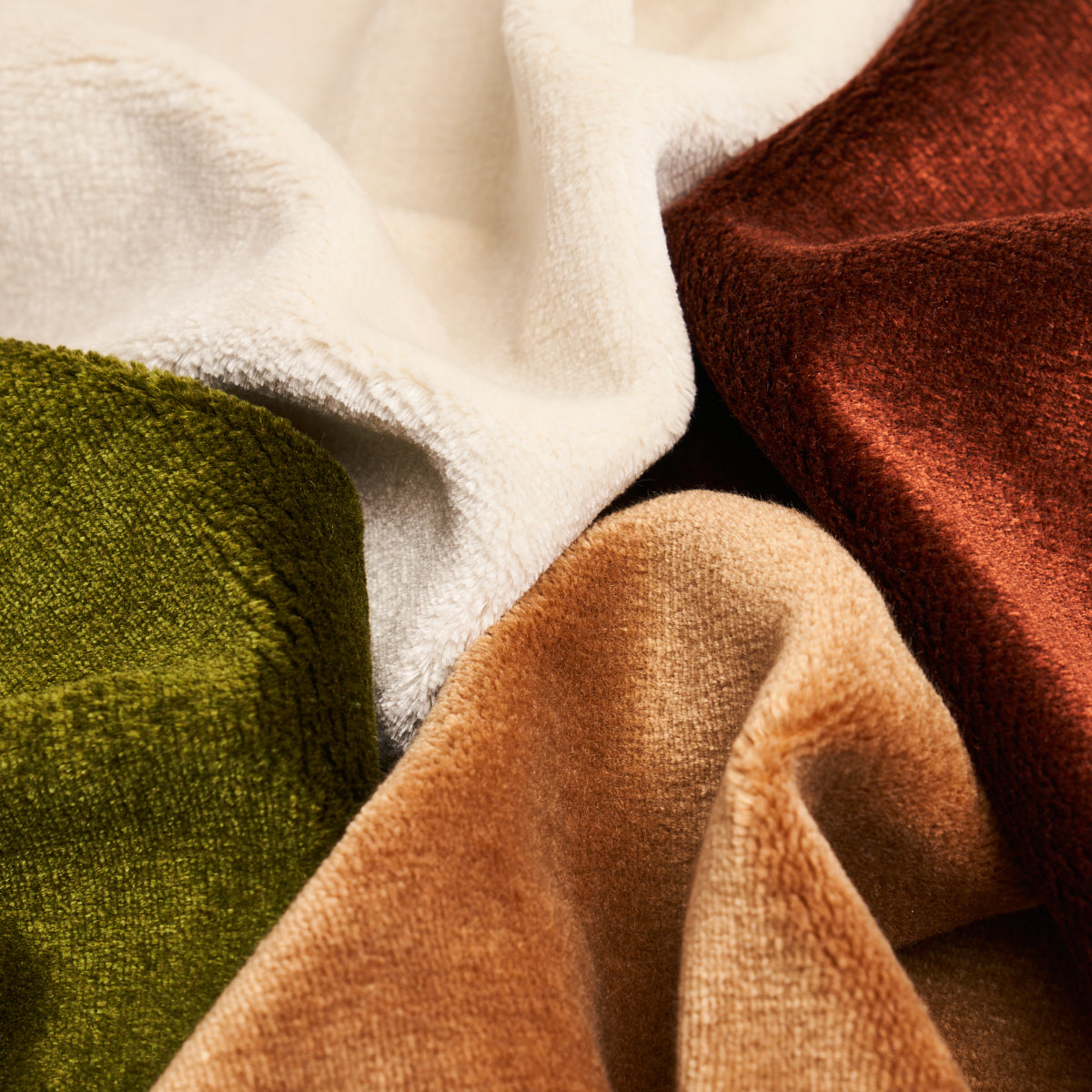 Schumacher Sumptuous Silk Wool Velvet Camel Fabric 81891