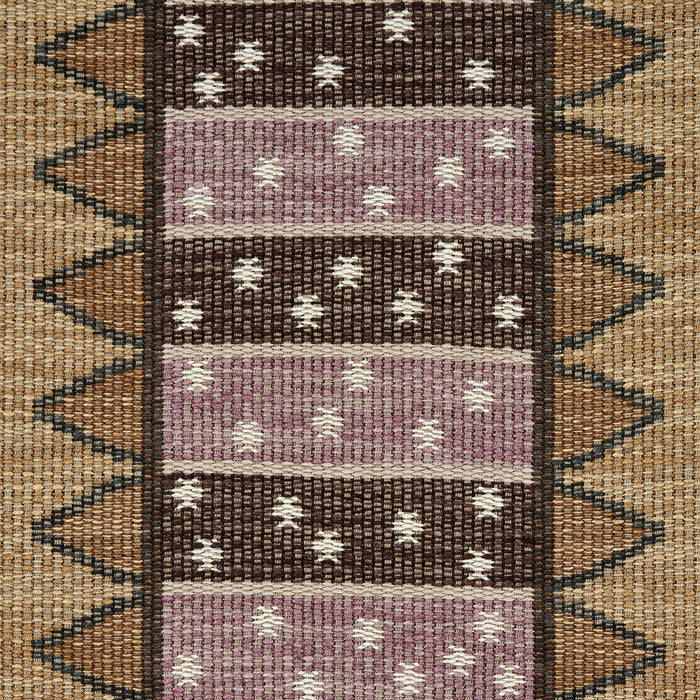 Schumacher Noor Kilim Stripe Aubergine Fabric Sample 81981