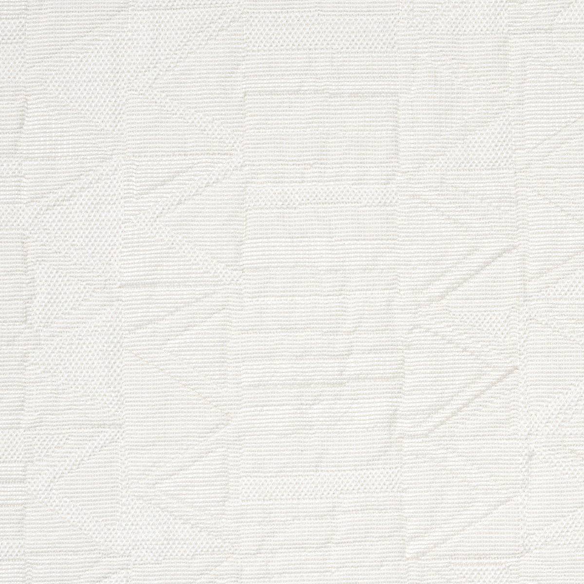 Schumacher Bizantino Quilted Weave Ivory Fabric Sample 82021