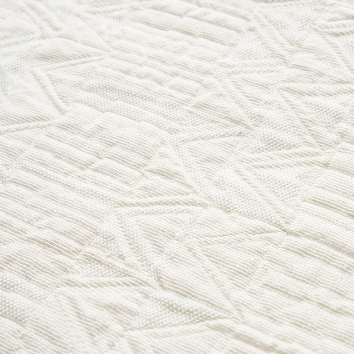 Schumacher Bizantino Quilted Weave Ivory Fabric 82021