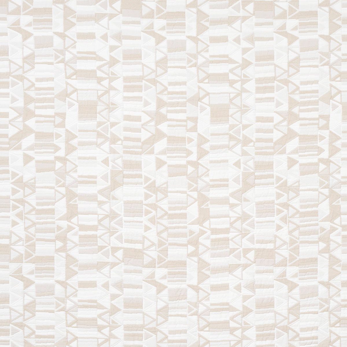 Schumacher Bizantino Quilted Weave Natural Fabric 82022