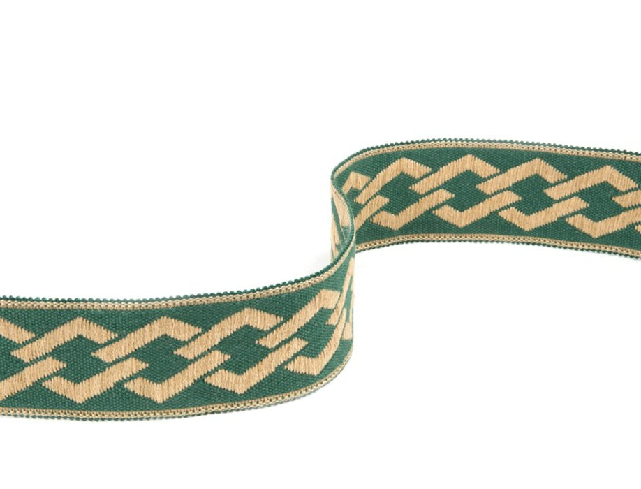 Jim Thompson Thai Fretwork Border  Greenbriar Trim Sample JT030011010