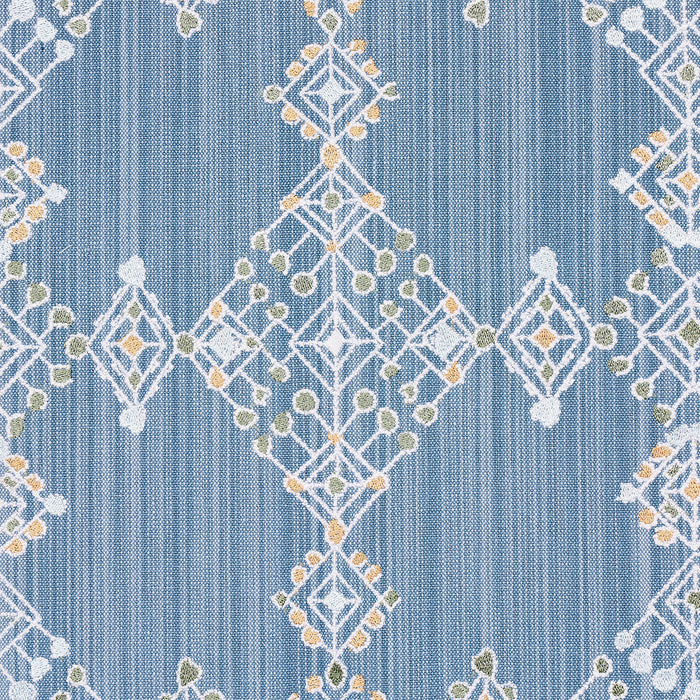 Schumacher Kalindi Embroidery Denim Fabric 82080