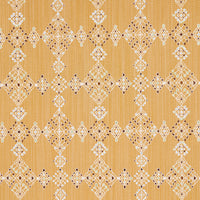 Schumacher Kalindi Embroidery Saffron Fabric 82082
